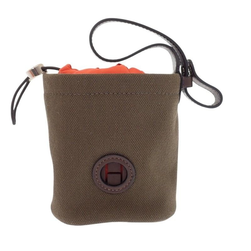 Hermes Dog Treats Pouch Pet Supplies Leather Khaki Fu