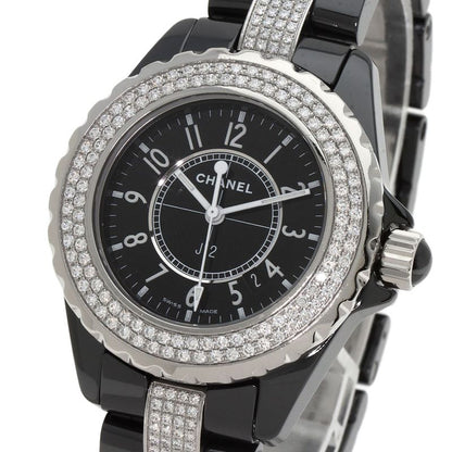 Chanel H1338 J12 33mm (130in) Bezel Bracelet Diamond Wristwatch Ceramic Ceramic
