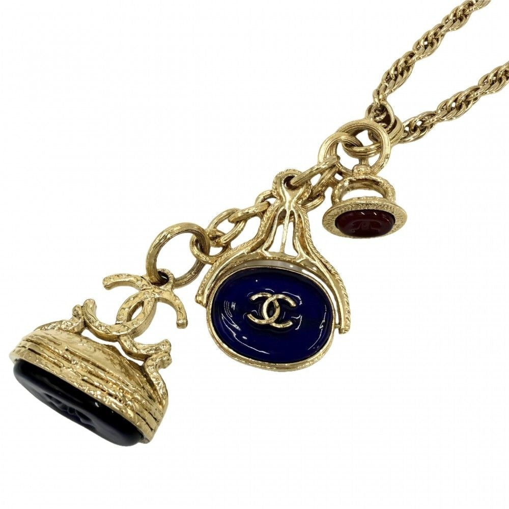 Chanel Necklace Gripoix CC Logo Long
