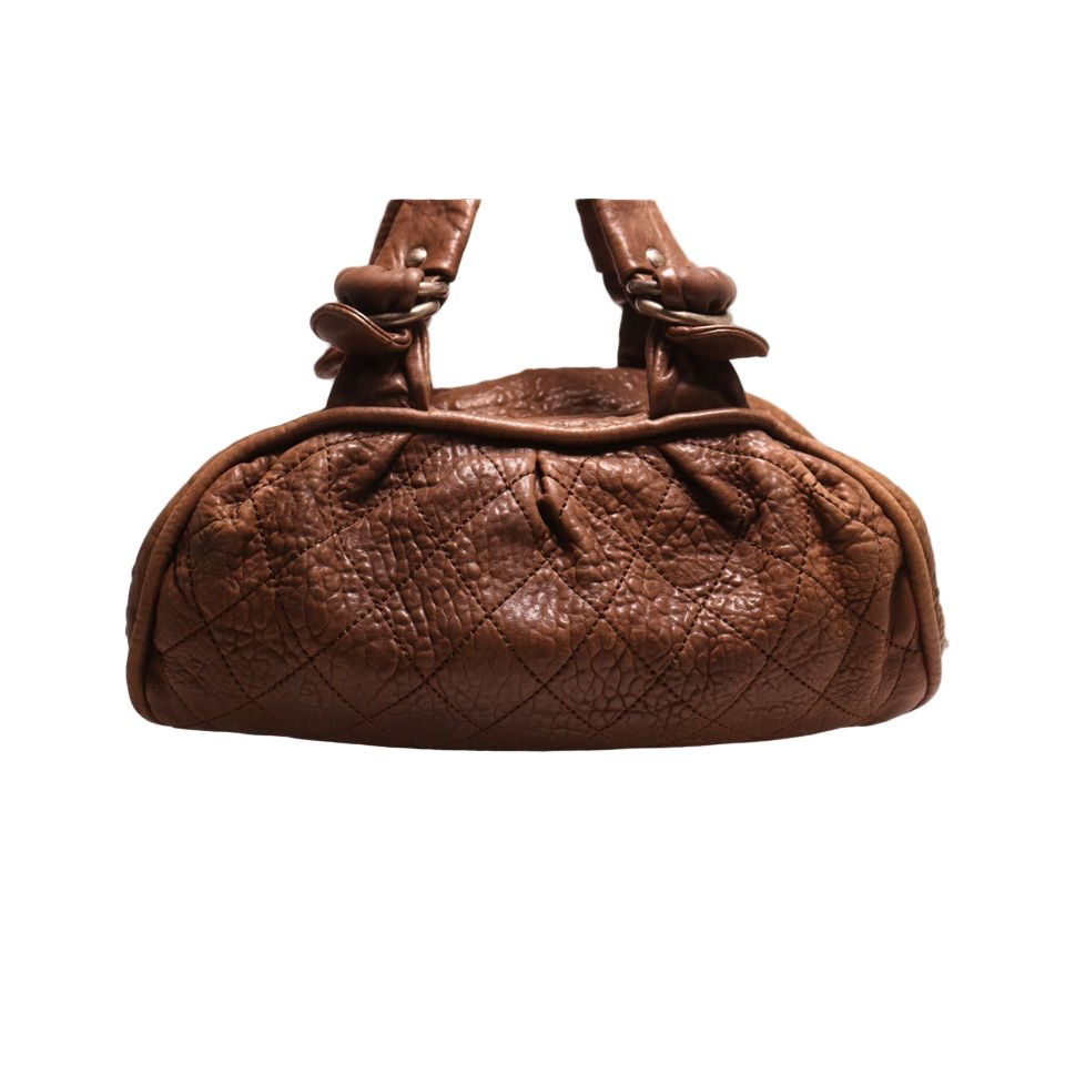 Chanel Leather Handbag Brown