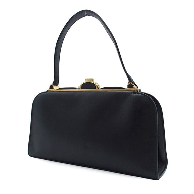 Loewe Lantern Bag Black Leather Handbag — view 2