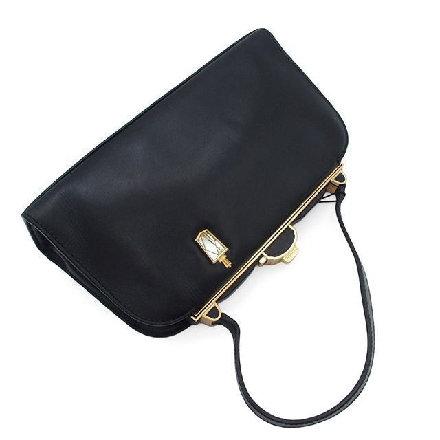 Loewe Lantern Bag Black Leather Handbag — view 4