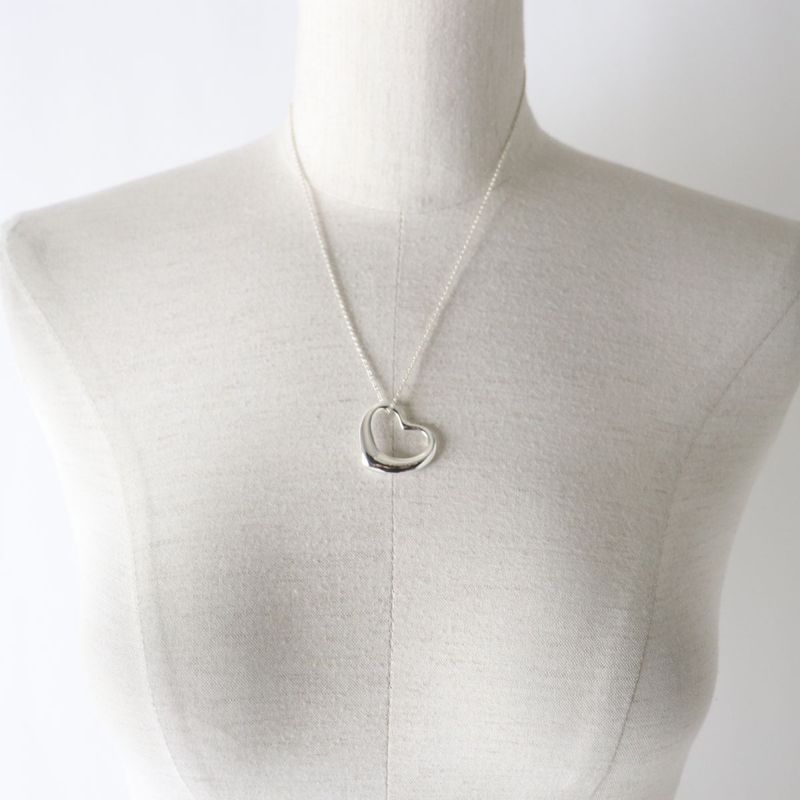 Tiffany & Co Elsa Peretti Open Heart Large Necklace /pendant