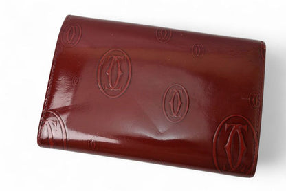Cartier Wallet Cartier Foldover Wallet Happy Birthday Bordeaux