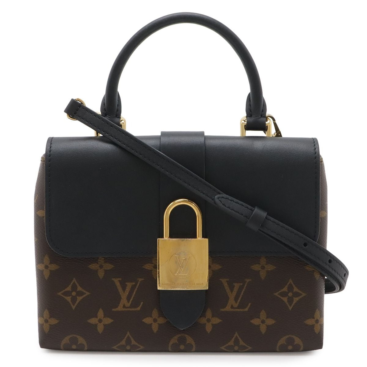 Louis Vuitton Monogram Locky BB Mini Bag 2-Way Crossbody Noir Black