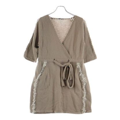 Fendi Cashmere Poncho Brown 40 Flat