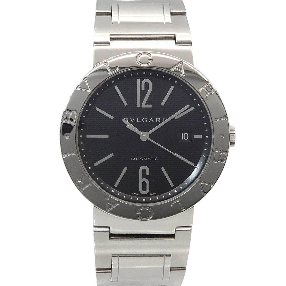 Bvlgari Watch Date Black Automatic Winding