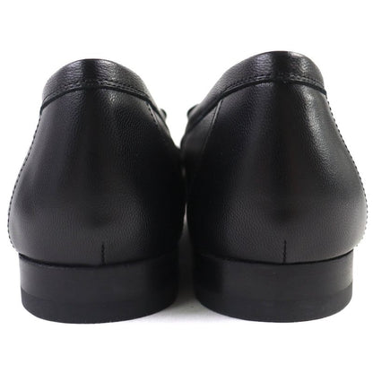 Hermes Royale Gold Hardware Moccasin H Motif Buckle Fringe Leather Loafer Black