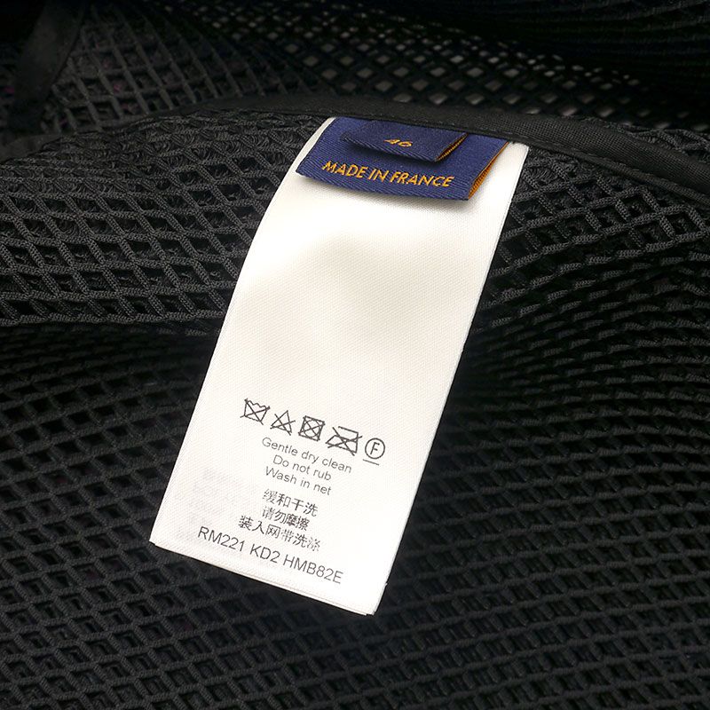 Louis Vuitton Gradient Monogram Mesh Blouson 46 Black