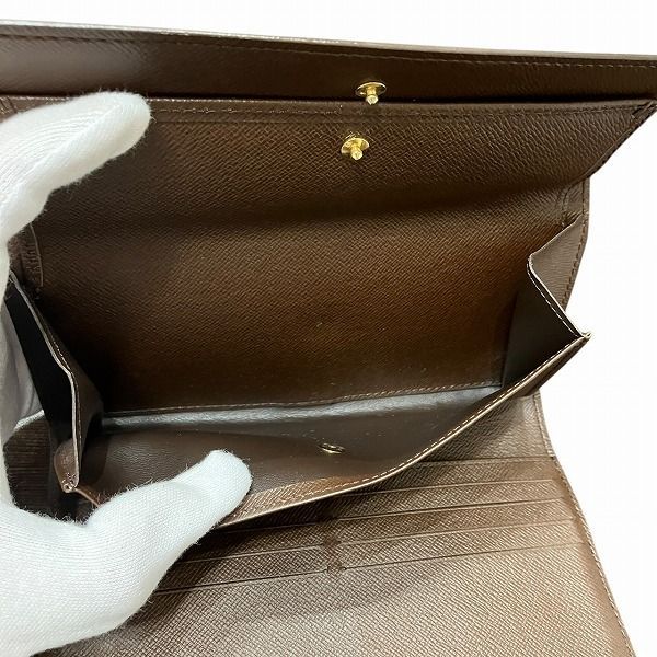 Louis Vuitton Damier Portefeuille International N61217 Trifold Wallet Unisex