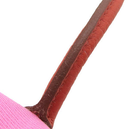 Hermes Tote Garden Party TPM Toile Officier Vache Country Pink and Rouge