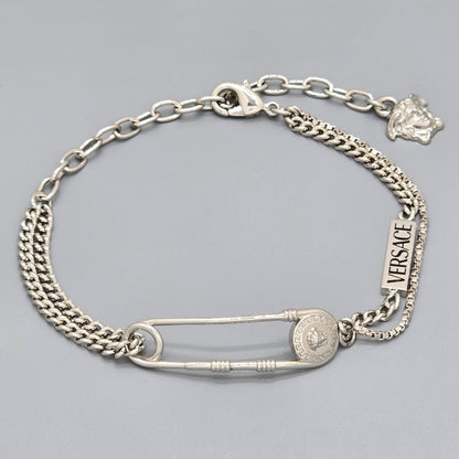 Versace Safety Pin Bracelet 14.5 Metal