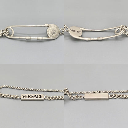 Versace Safety Pin Bracelet 14.5 Metal — view 5
