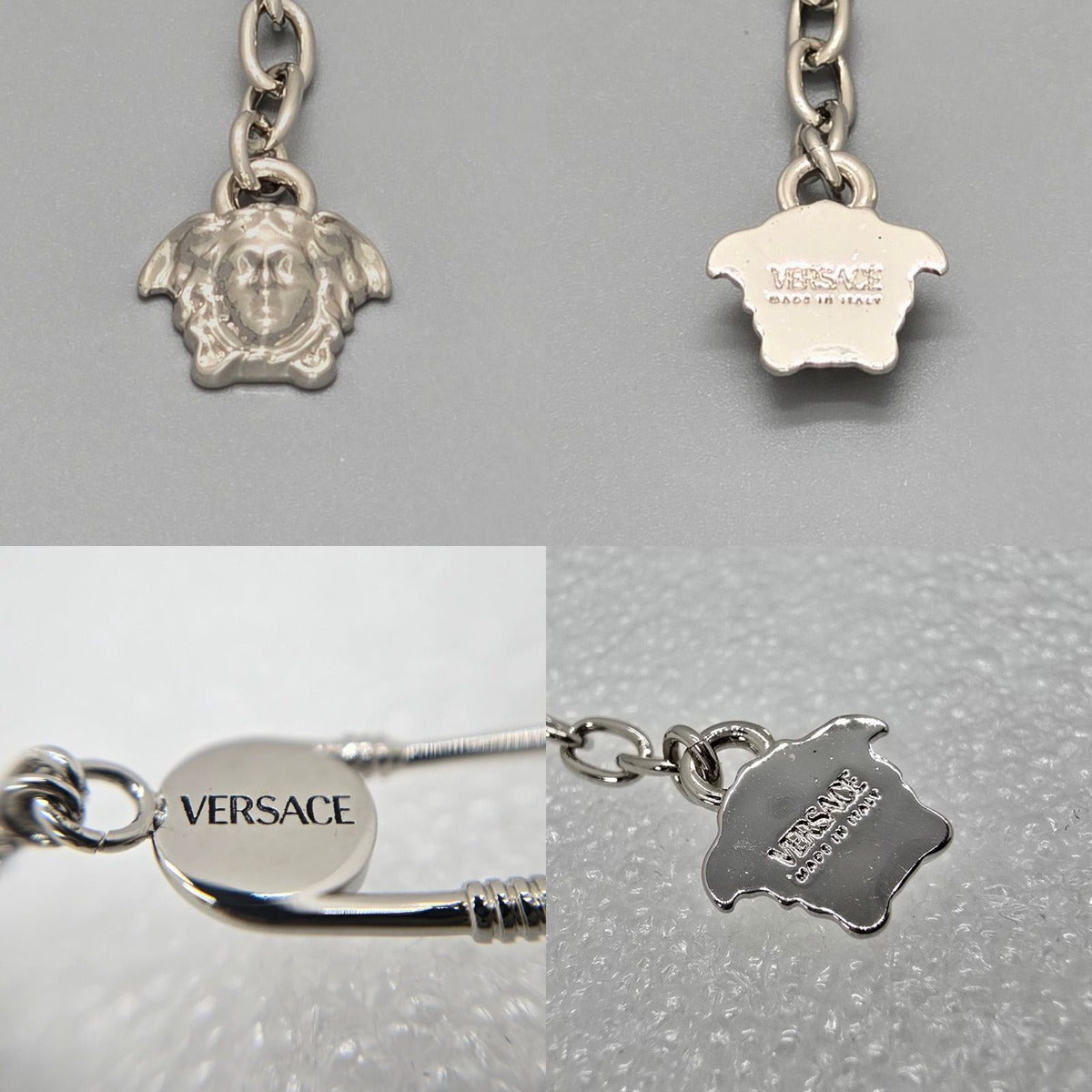 Versace Safety Pin Bracelet 14.5 Metal — view 6