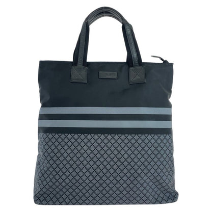 Gucci Diamante Sherry Line Black Gray Tote Shoulder Bag Business Bag Men 504612