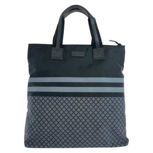 Gucci Diamante Sherry Line Black Gray Tote Shoulder Bag Business Bag Men 504612