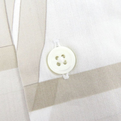 Hermes 100% Cotton Abstract Total Pattern Sleeve Serie Buttons Long Sleeves