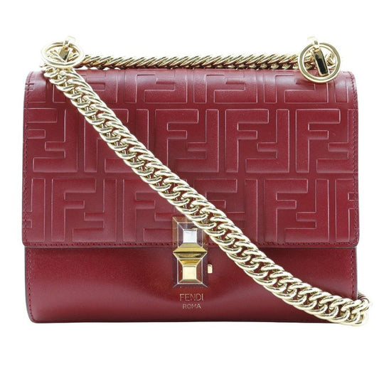 Fendi Mini Canai 8m0381 A417 Calf Red Ladies Shoulder Bag