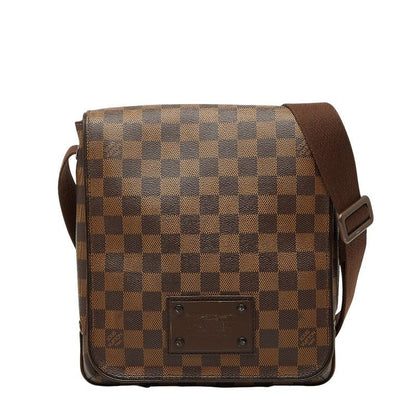 Louis Vuitton Damier Brooklyn PM Brown Leather