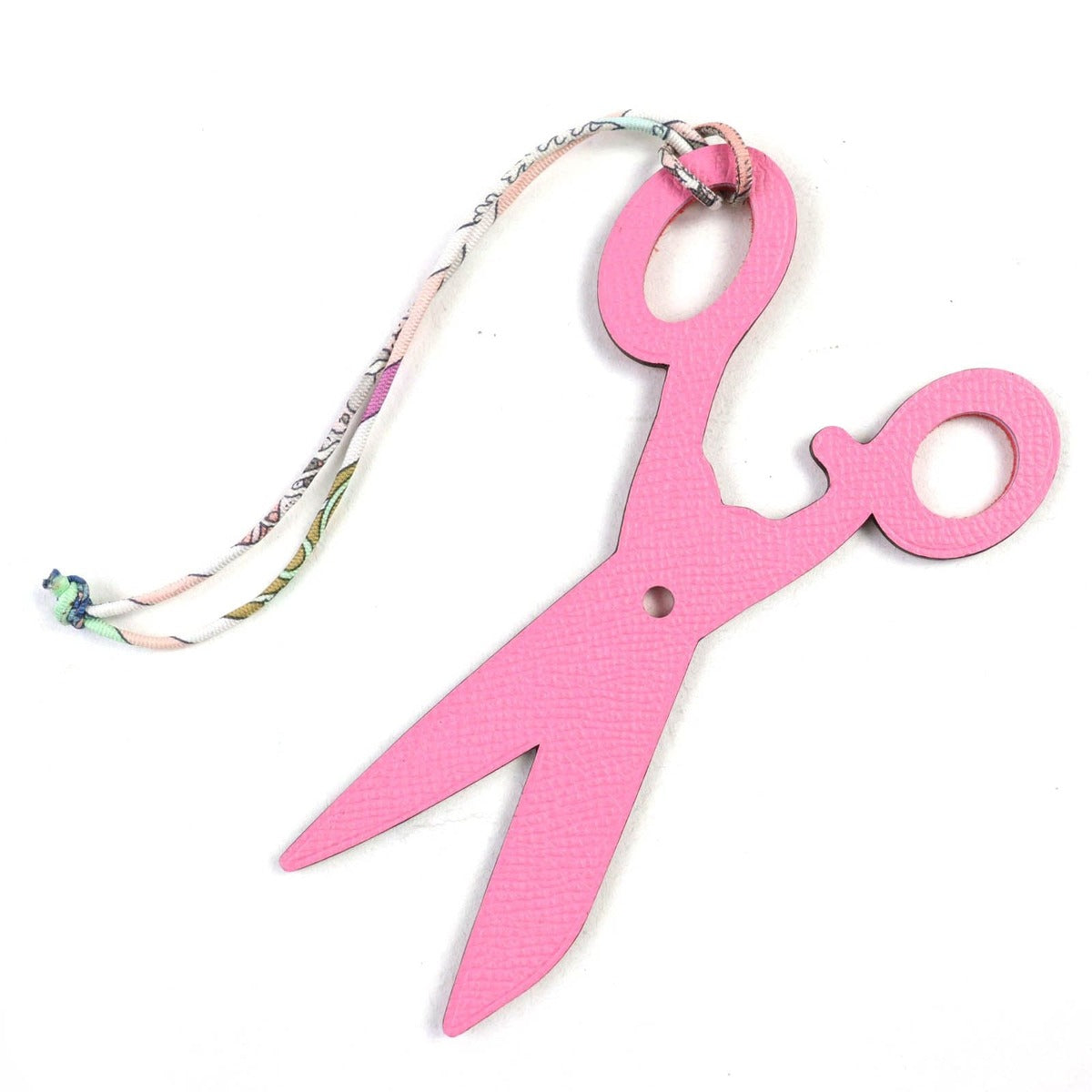 Hermes Petit Ache Leather Scissors Scissor Bag Charm Pink Red Box
