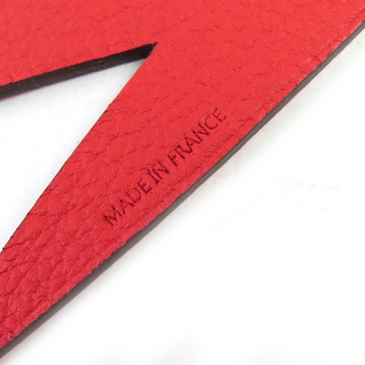 Hermes Petit Ache Leather Scissors Scissor Bag Charm Pink Red Box — view 6