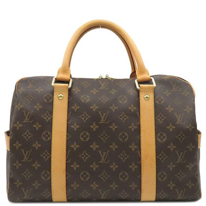 Louis Vuitton Boston Bag Carryall Monogram Canvas Monogram Gold Hardware Brown