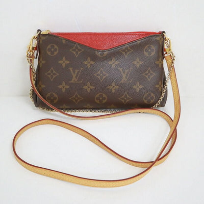 Louis Vuitton Pallas Clutch Shoulder Bag Monogram