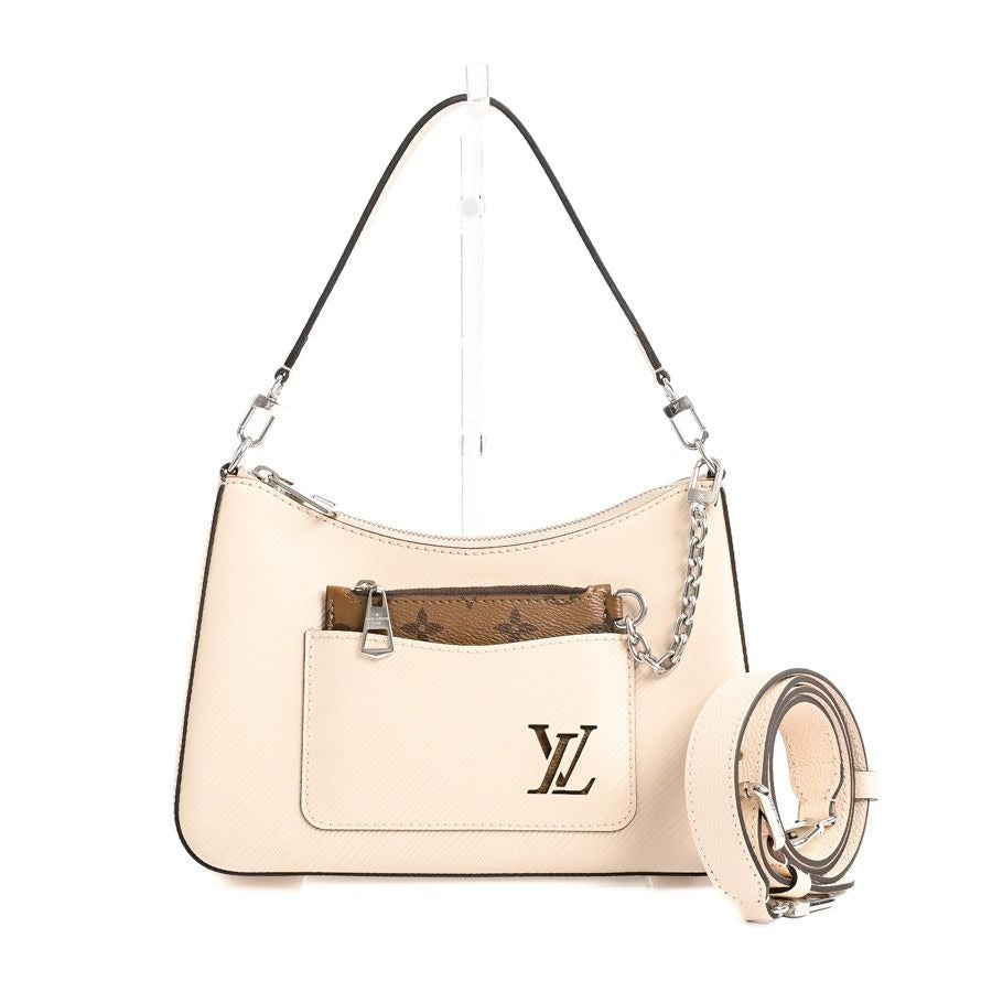 Louis Vuitton Shoulder Bag Marelle Ivory Quartz