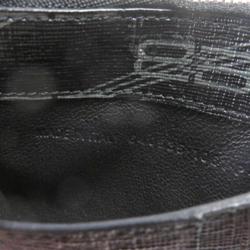 Balenciaga 640535 CASH Leather Bbmonogram Logo Print Fragment Case Card Holder