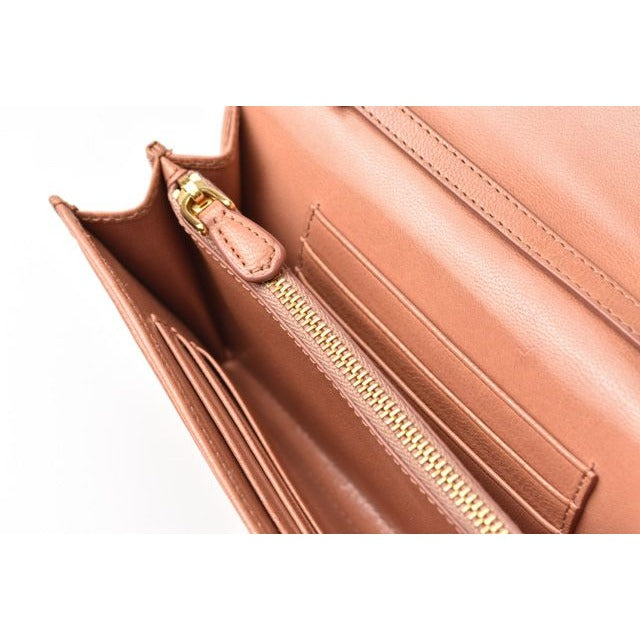 Prada Long Wallet Shoulder 1 M1437 Rose — view 3