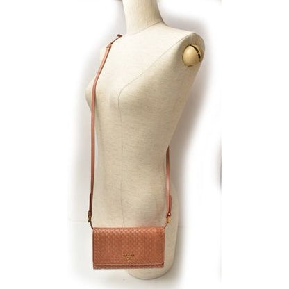 Prada Long Wallet Shoulder 1 M1437 Rose — view 4