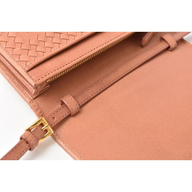 Prada Long Wallet Shoulder 1 M1437 Rose — view 6