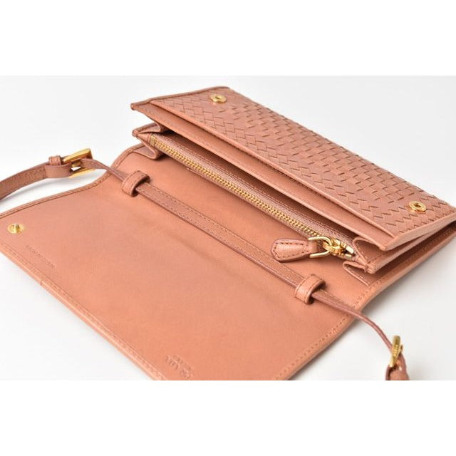 Prada Long Wallet Shoulder 1 M1437 Rose — view 8
