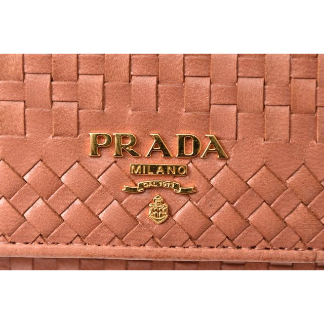 Prada Long Wallet Shoulder 1 M1437 Rose — view 10