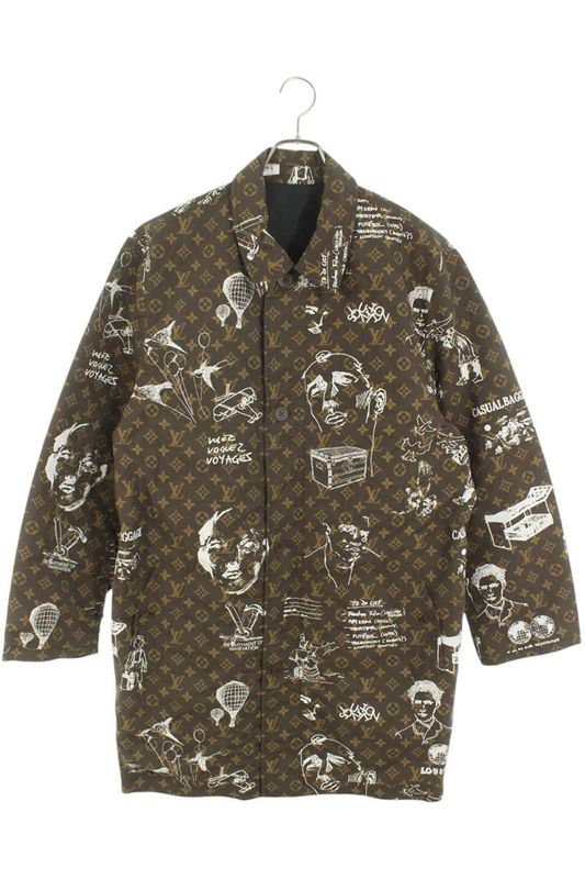 Louis Vuitton 23AW Rm232 YH0 Hpc70e Reversible Technical Cotton Monogram Coat