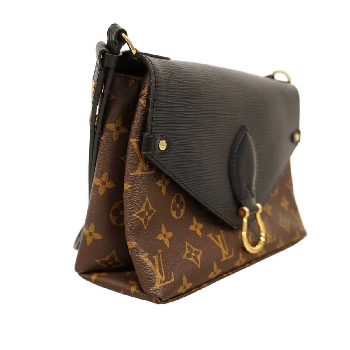 Louis Vuitton Shoulder Bag Epi Monogram Saint Michel Noir — view 2