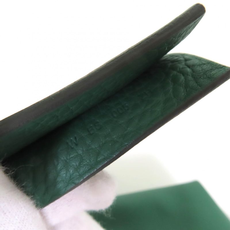 Hermes Cabas Serie 31 Taurillon Clemence Vert Moyen Tote Bag W Engraved Storage