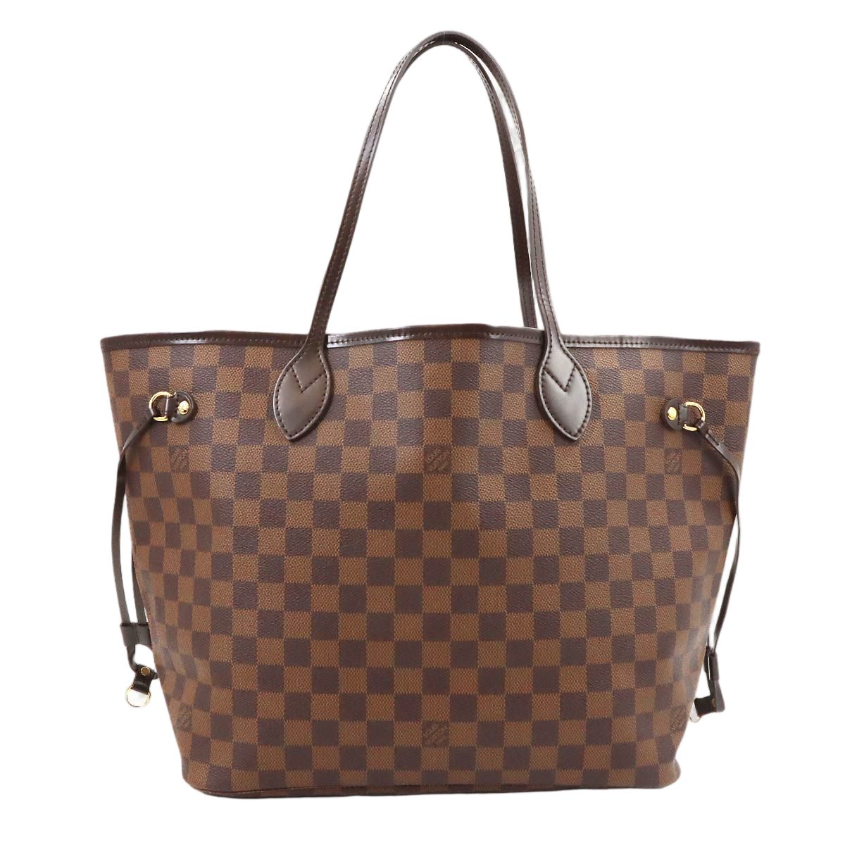 Louis Vuitton Damier Neverfull MM Tote Ebene Cerise Brown