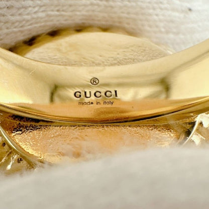 Gucci GG S Size Chain Effect Ring Flower Ring Gucci Gold