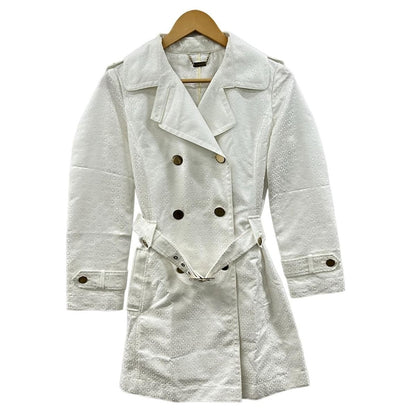 Versace Trench Coat 40 M White Spring Autumn All Over Pattern