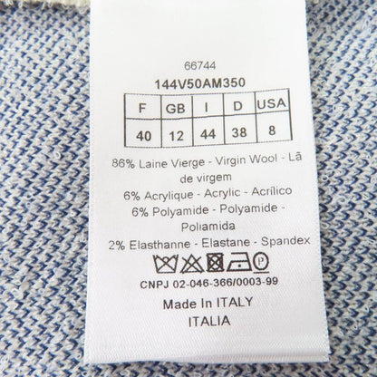 Christian DIOR 144v50am350 JA DIOR Paris Cropped Bomber Jacket Navy White 44