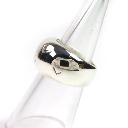 Chanel Sv925 Logo Engraved Wide Ring - Ring Accessory Silver Size Approx 11