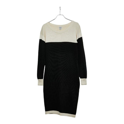 Chanel Dress Long Sleeves Size: 2 Black White Cotton Women's Chanel