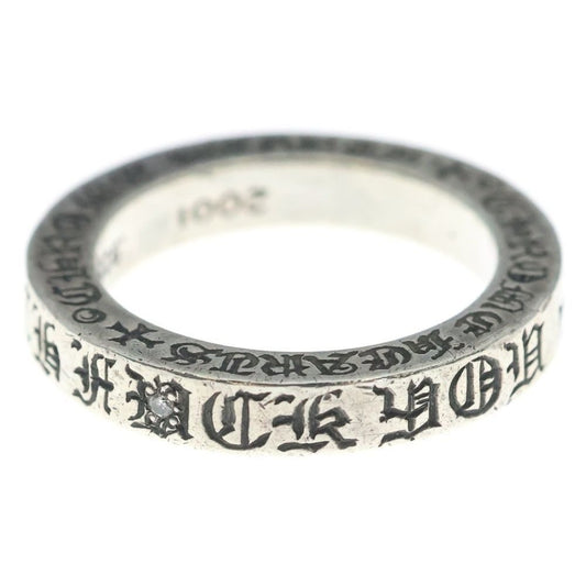 Chrome Hearts mm Spacer Fuckyou Dia mm Diamond Silver Ring