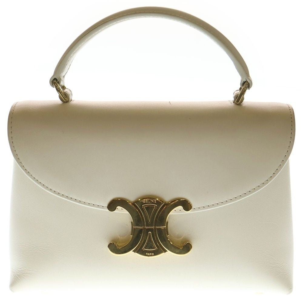 Celine Teen Nino 2-Way Shoulder Bag White Leather