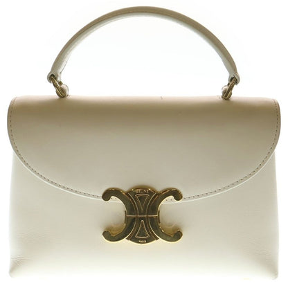 Celine Teen Nino 2-Way Shoulder Bag White Leather