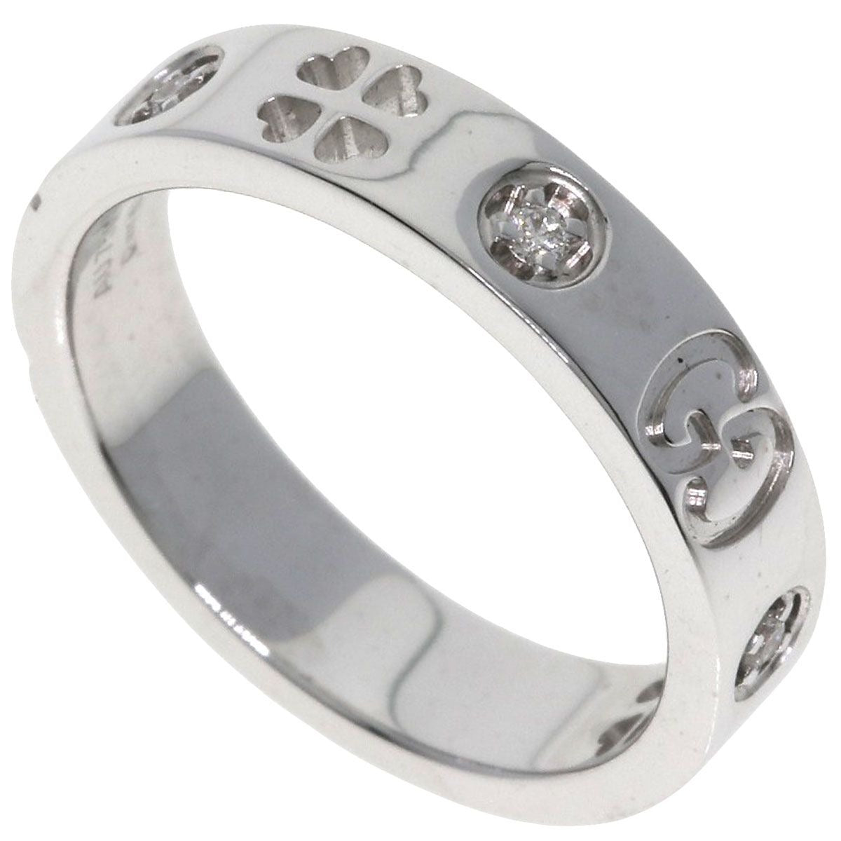 Gucci Icon Amor Forever Diamond Ring 18K White Gold