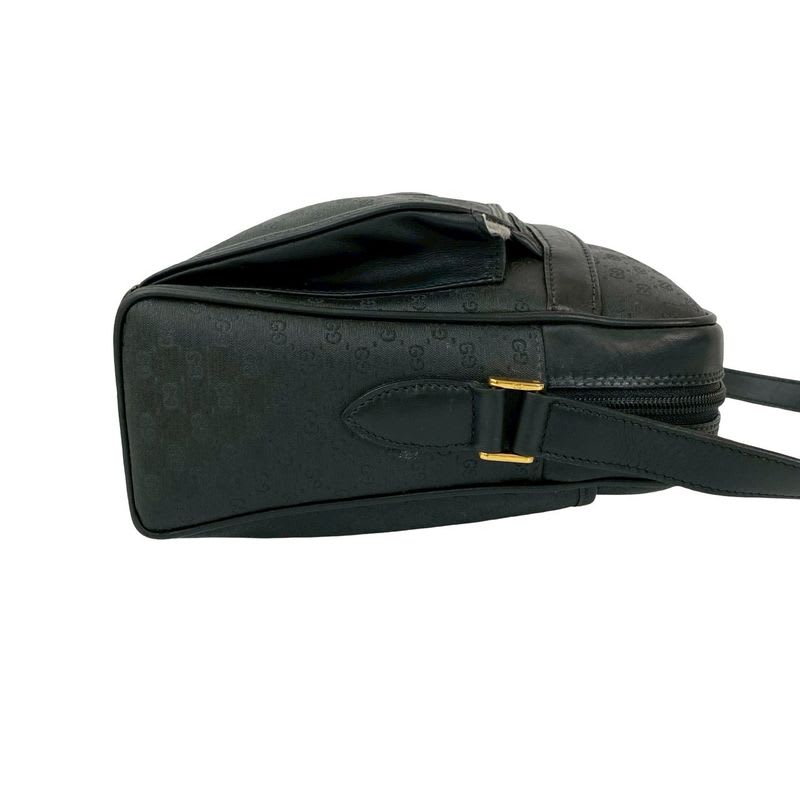 Gucci Vintage Micro GG Logo Leather Shoulder Bag