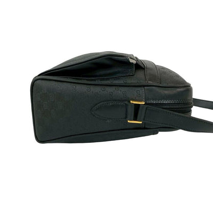 Gucci Vintage Micro GG Logo Leather Shoulder Bag