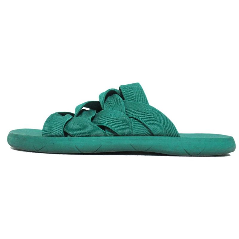Bottega Veneta Intrecciato Flat Sandals Size 43 Approx 28cm (11.02in) Green
